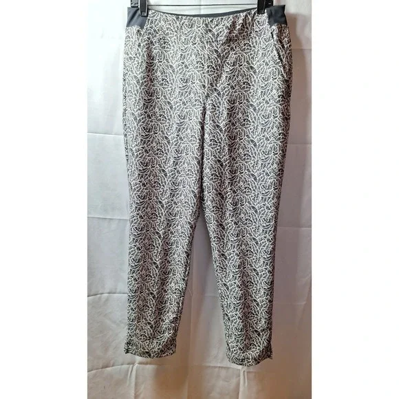 TOMMY BAHAMA Everyday Active All-Over Leaf Print Pant Sz M Pull-On Stretch EUC! - Picture 2 of 10